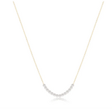 E Newton 16" Necklace Gold Classic beaded Bliss 4mm Pearl