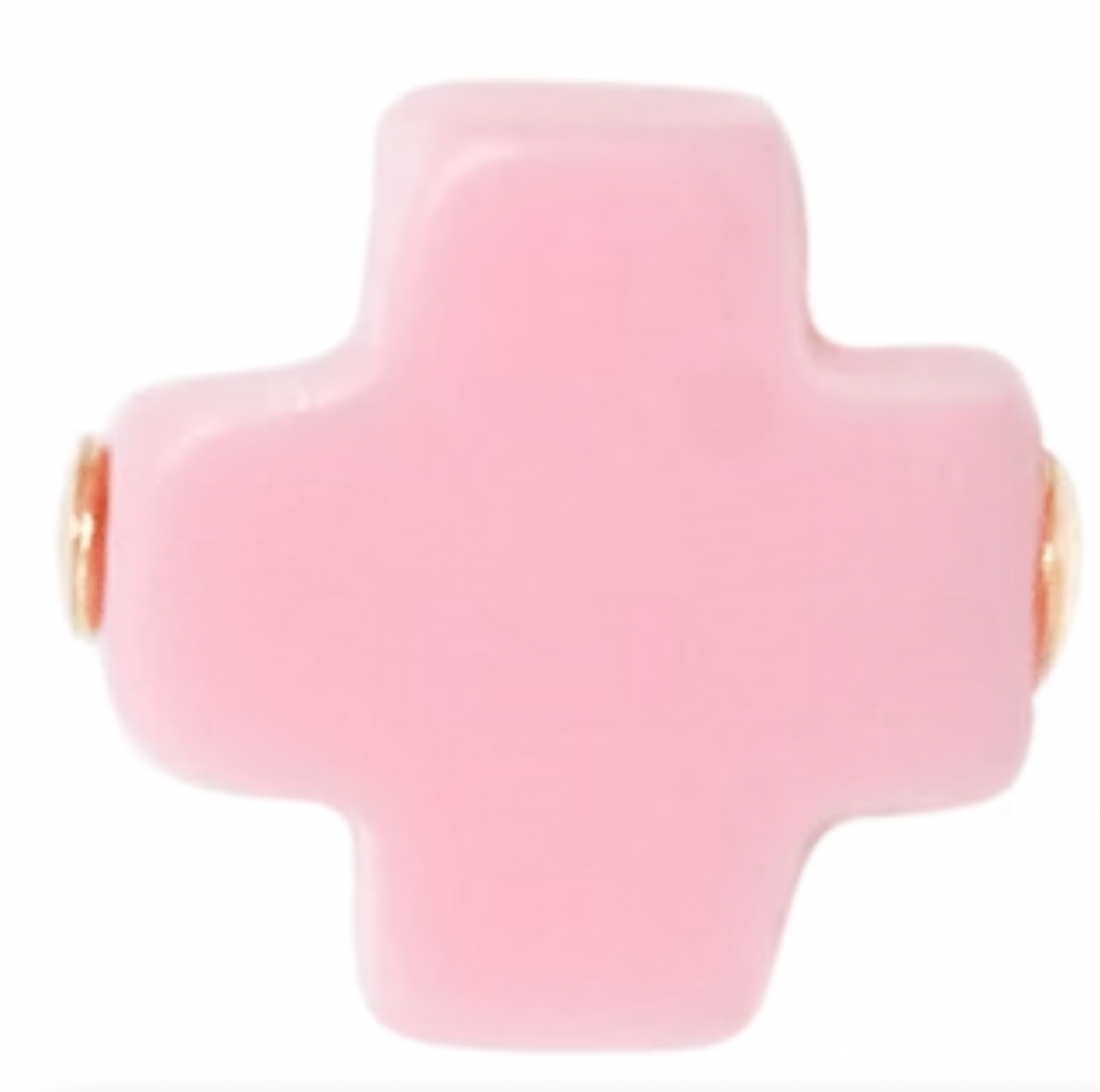 E Newton Signature Cross Stud Pink