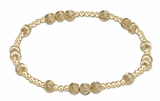 E Newton Extends Hope Unwritten Dignity 5mm Bead Bracelet Gold