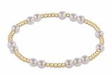 E Newton Extends Hope Unwritten 5mm Bead Bracelet Pearl