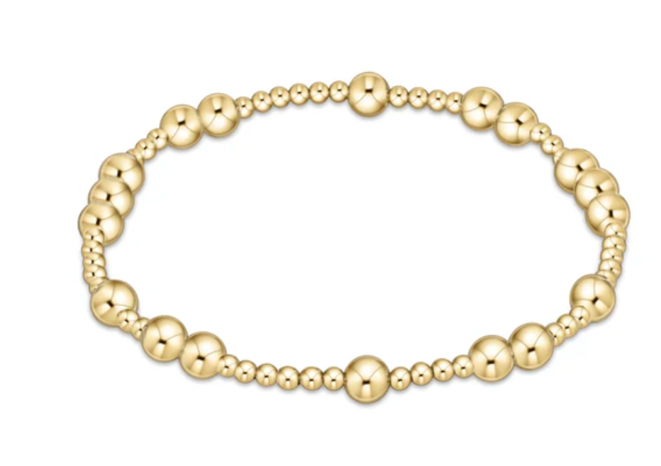 E Newton Extends Hope Unwritten 5mm Bead Bracelet Gold