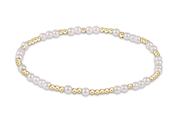 E Newton Extends Hope Unwritten 3mm Bead Bracelet Pearl