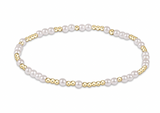 E Newton Extends Hope Unwritten 3mm Bead Bracelet Pearl