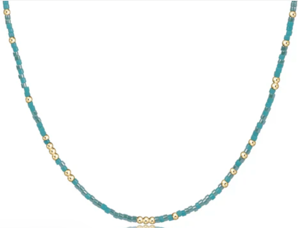 E Newton 15" Choker Hope Unwritten Turq It Girl