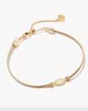 Kendra Scott Emilie Gold Corded Bracelet Iridescent Drusy