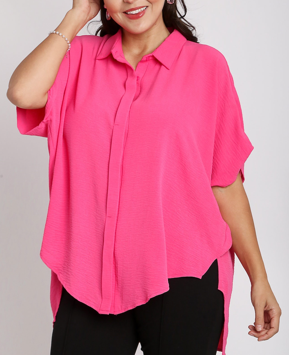 Avis Hi Lo Shirt Hot Pink
