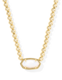 Kendra Scott Elisa Gold Ivory Mother of Pearl Beaded Necklace