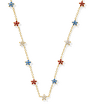 Kendra Scott Sierra Star Gold Crystal Strand Necklace