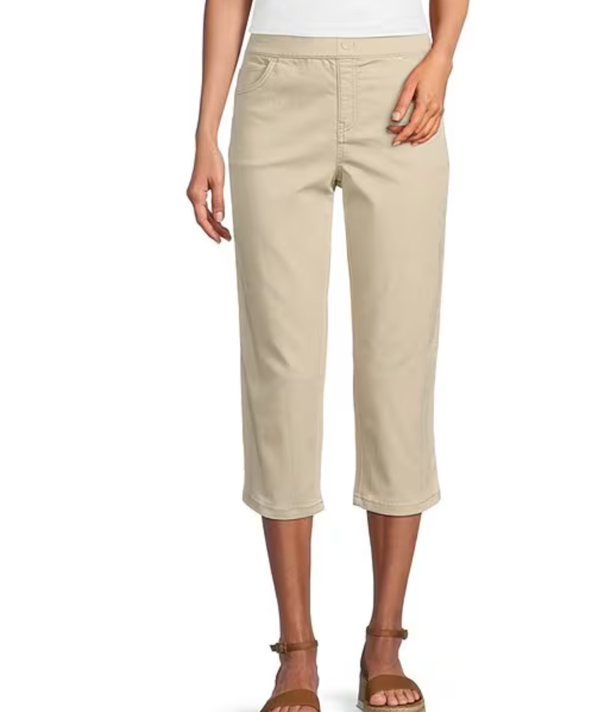 Robell Trousers Marie Cropped Stone