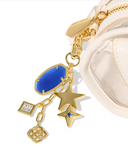 Kendra Scott Game Day Bag Charm Blue Mix