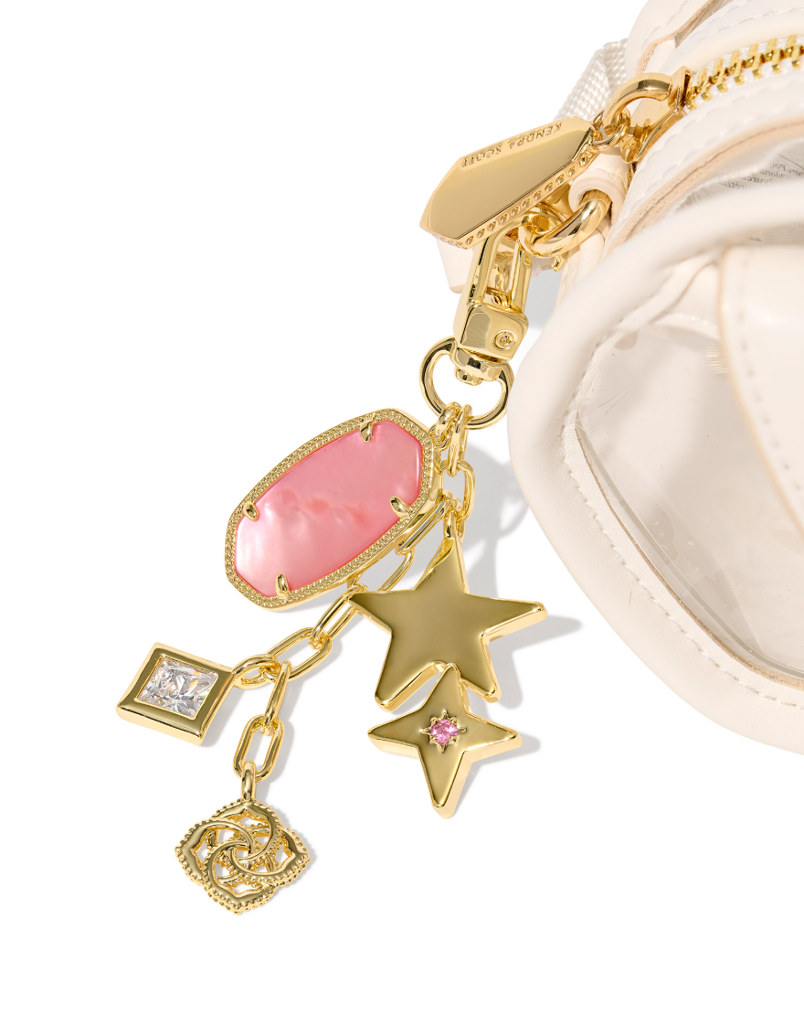 Kendra Scott Game Day Bag Charm Pink Mix