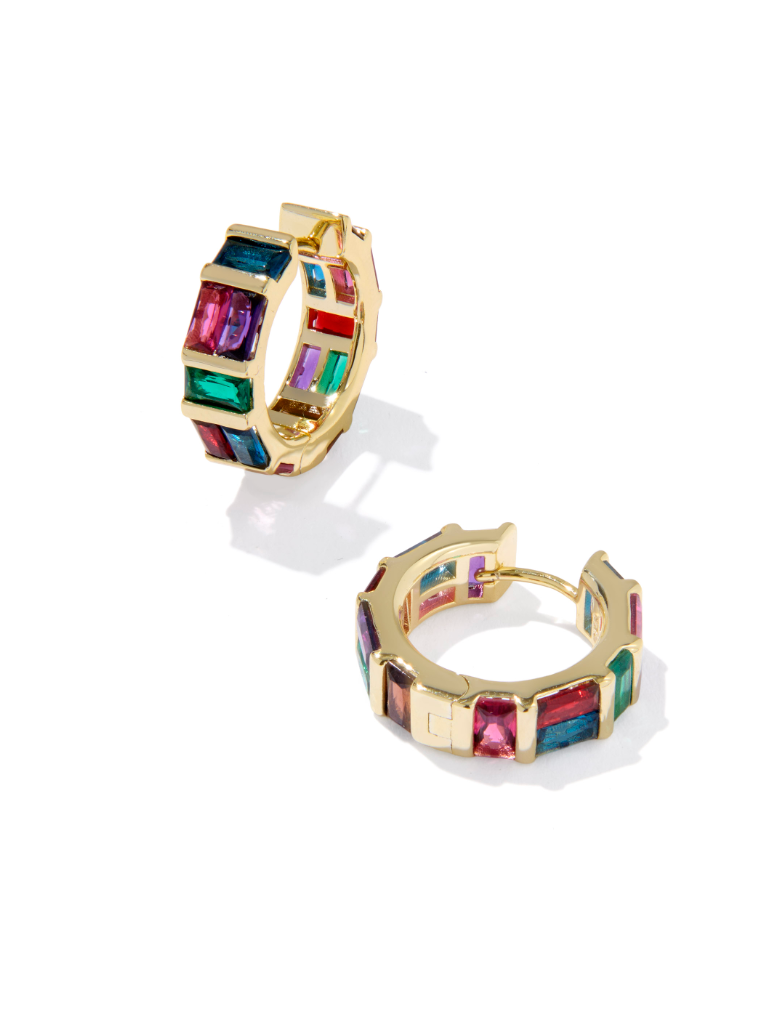 Kendra ScottJamie Gold Huggie Earrings Multi Mix