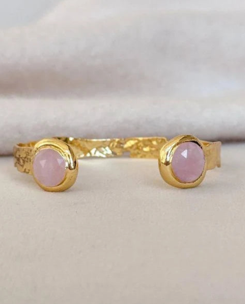 Easton Elle Misty Cuff Round Pearl Bracelet