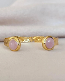 Easton Elle Misty Cuff Round Pearl Bracelet