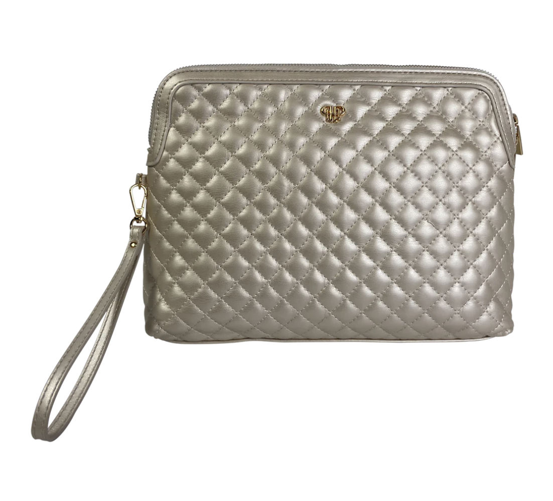 PurseN Carryall Pouch Pearl Quilted