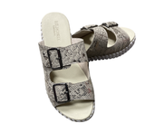Ilse of Jacobsen Sandal  Snake Metallic Wheat