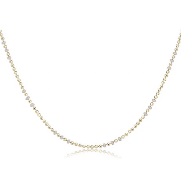 E Newton 15" Hope Joy Choker Off White