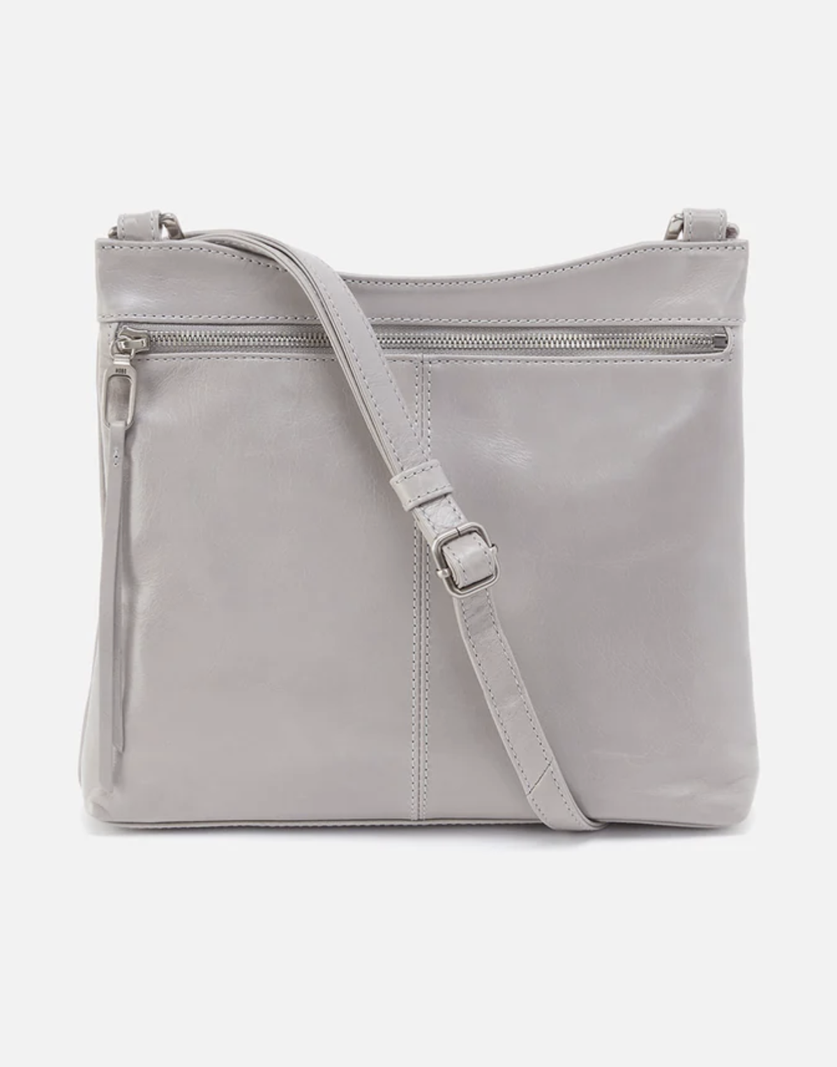 HOBO Cambel Crossbody Polished Leather Light Grey