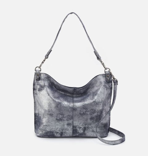 HOBO Pier Shoulder Bag / Crossbody Blue Pewter