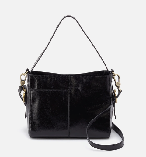 HOBO Render Small Crossbody Polished Leather Black