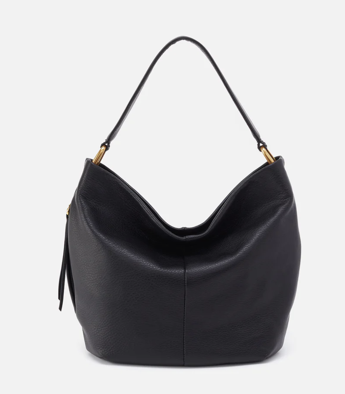HOBO Harley Hobo Pebbled Leathrer Black