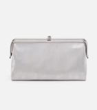 HOBO Lauren Clutch-Wallet Metalic Leather Silver