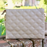 Ariana Crossbody Nude Quilted Dq