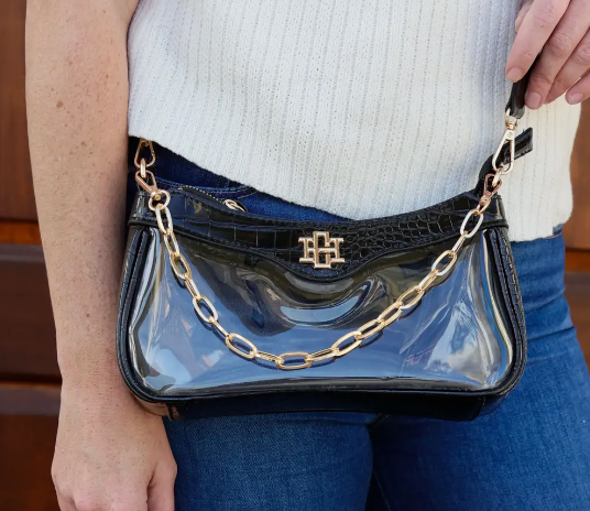 Cassidy Clear Crossbody Black