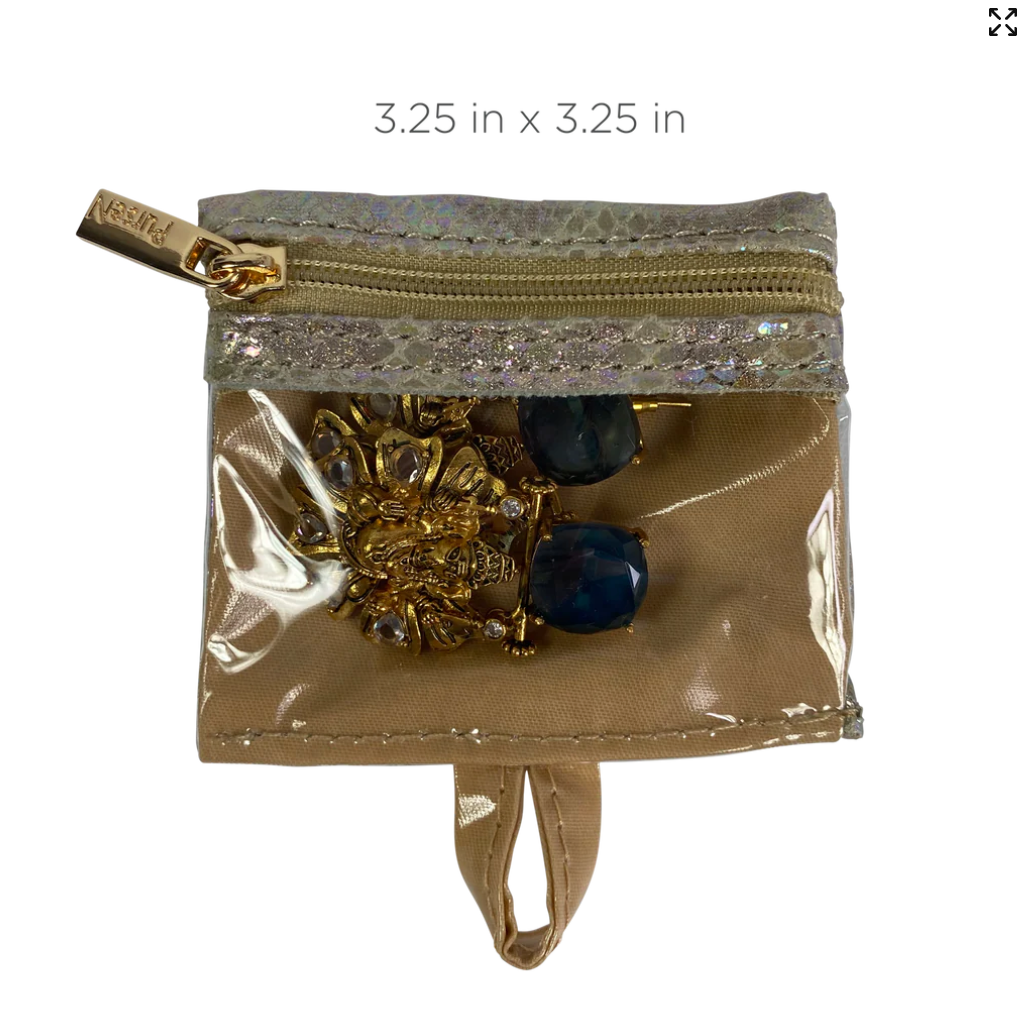 PurseN Getaway Jewelry Case Glimmer Leopard