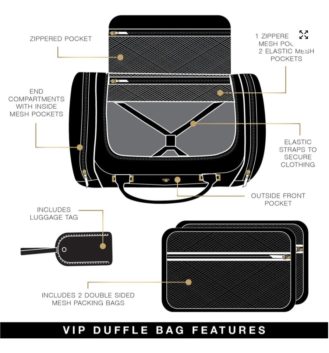 PurseN VIP Duffle Bag Greek Navy