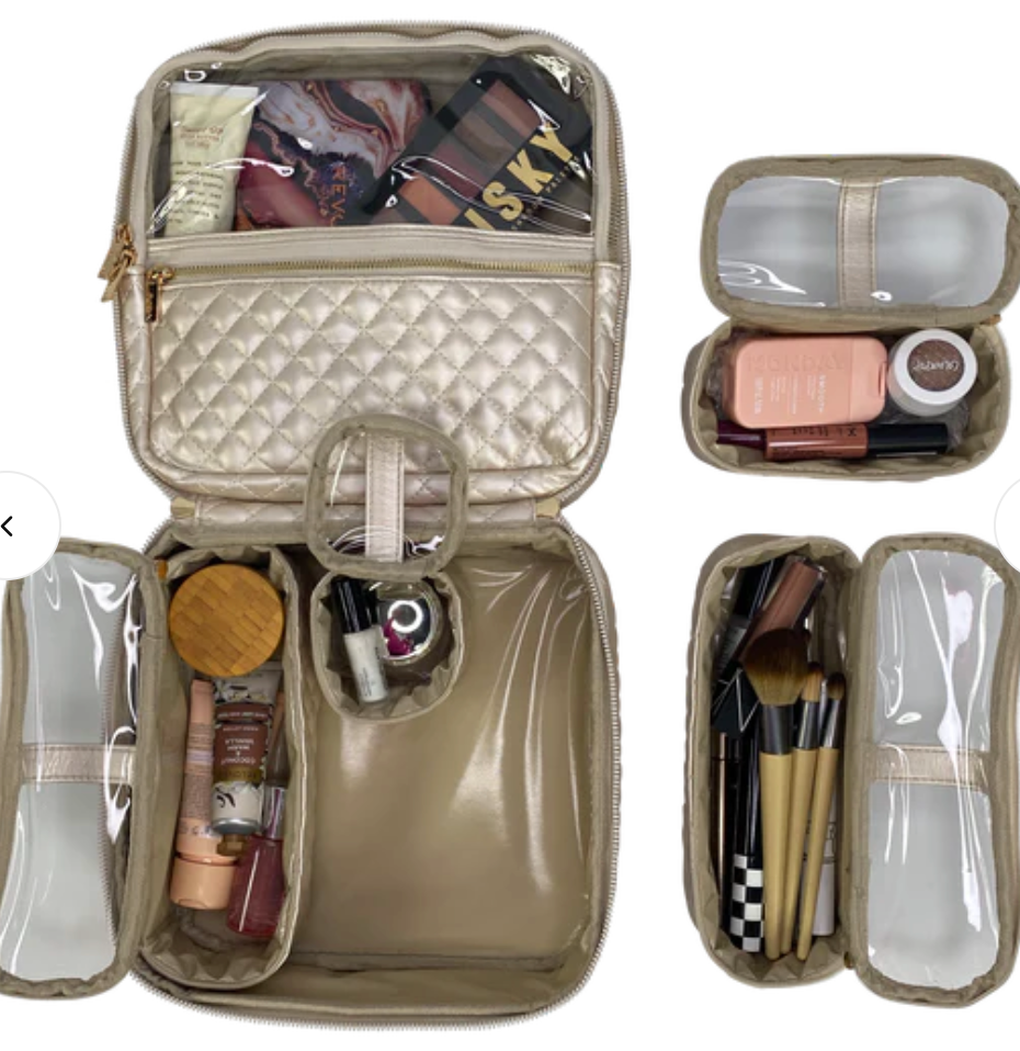PurseN Mini Diva Makeup Case Pearl