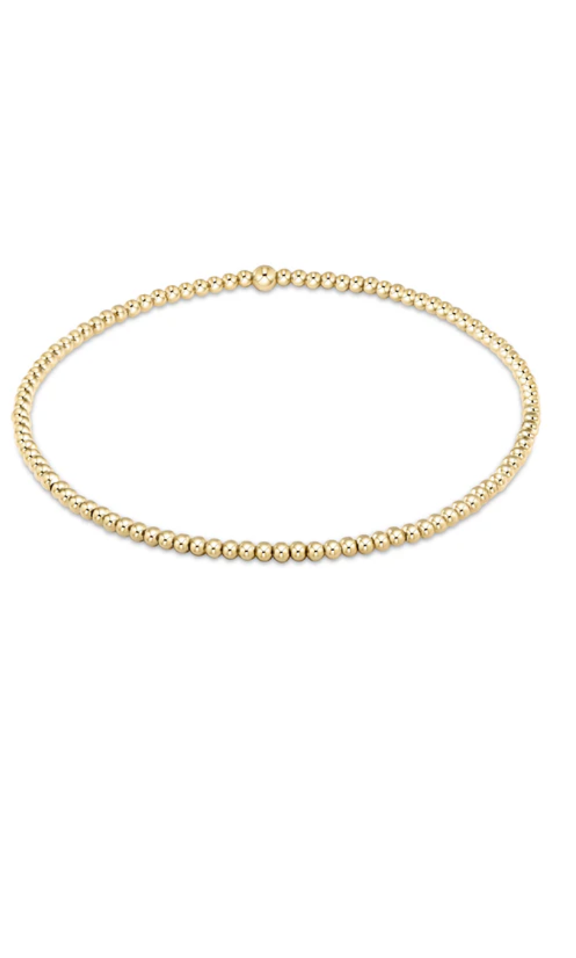 E Newton Extends Classic Gold 2mm Bracelet