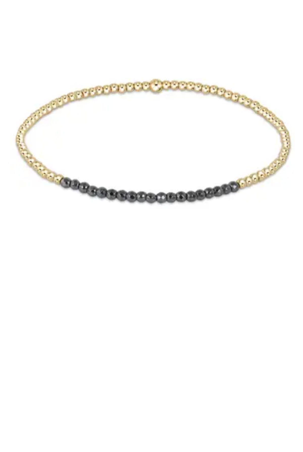 E Newton old Bliss 2mm Bead Bracelet in Faceted Hematite