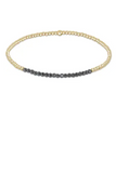 E Newton old Bliss 2mm Bead Bracelet in Faceted Hematite