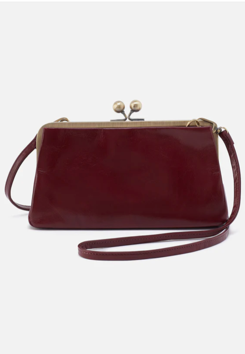 HOBO Lauren Frame Crossbody Winterberry