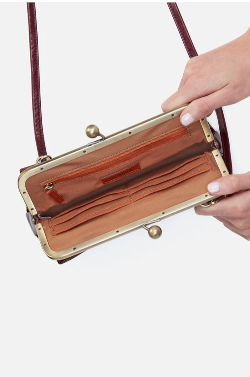 HOBO Lauren Frame Crossbody Winterberry