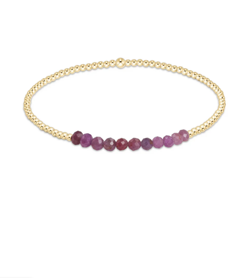 E Newton Gold Bliss 2mm Ruby
