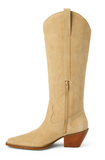 Matisse Agency Western Boot Cream Suede