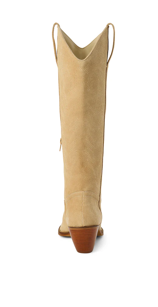 Matisse Agency Western Boot Cream Suede