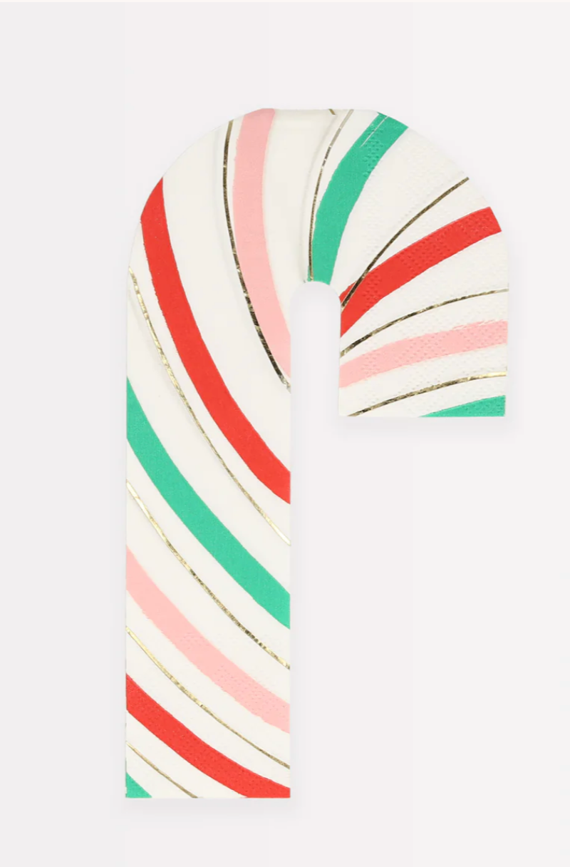 Striped Candy Cane Napkins