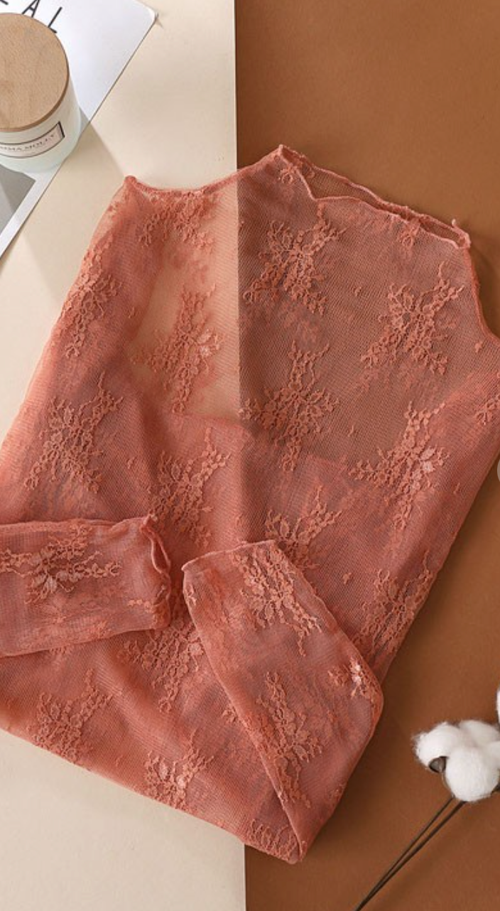 Endless Possibilities Lace Top Orange
