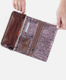 HOBO Rachel Continental Wallet Blush Crackle