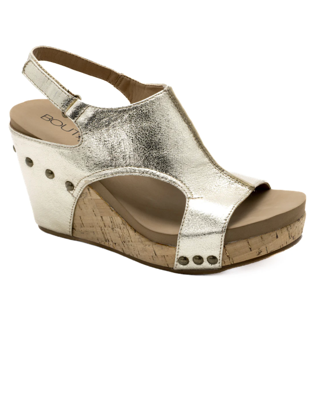 Corkys Tiffanee Platform Sandal Gold