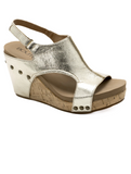 Corkys Tiffanee Platform Sandal Gold