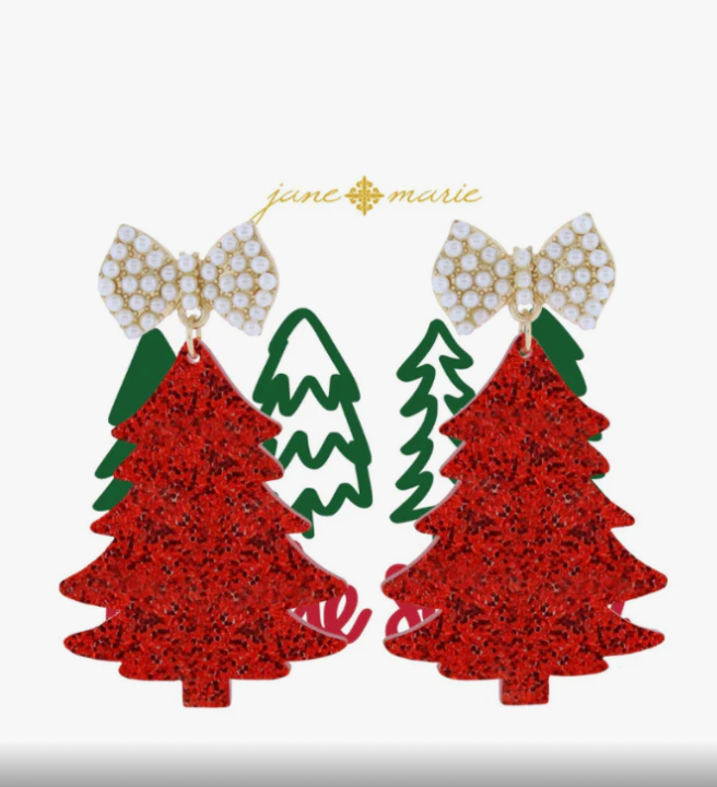 Jane Marie Christmas Tree Earrings
