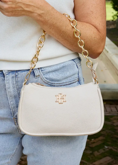 Joan Crossbody Purse Cream