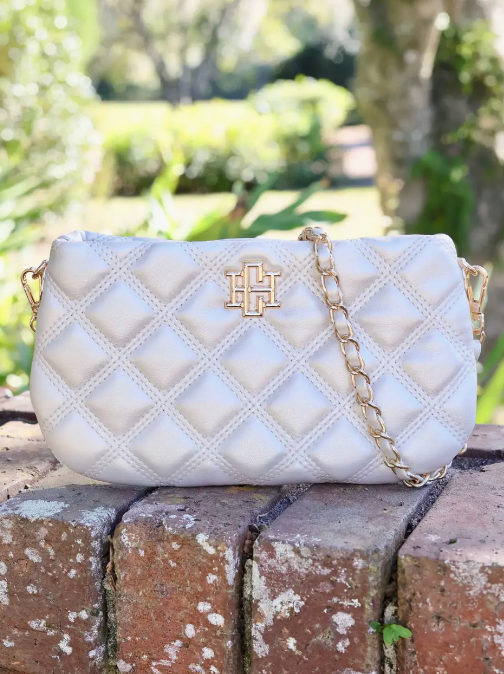 Livi Crossbody Purse Pearl Quilted DQ