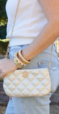 Livi Crossbody Purse Pearl Quilted DQ