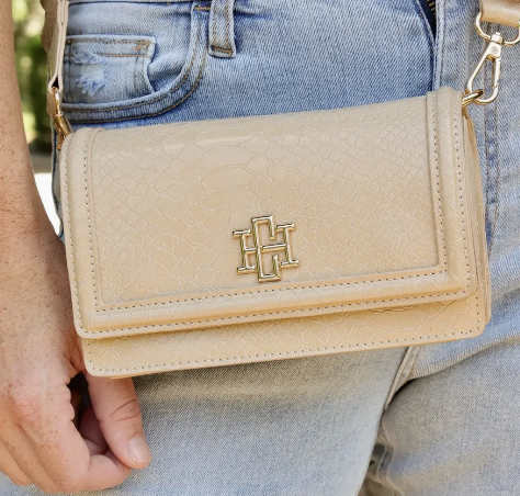 Maverick Crossbody w Pocket Tan ES