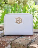 Nadine Zippered Wallet Cream